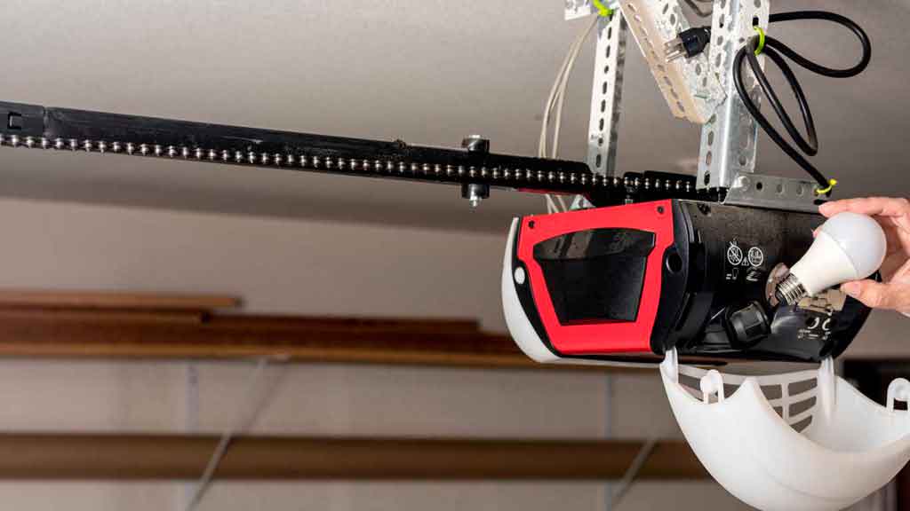 Replacing a lightbulb for your garage door