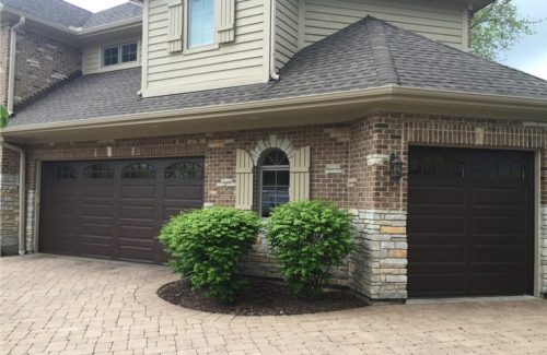 new garage doors on house
