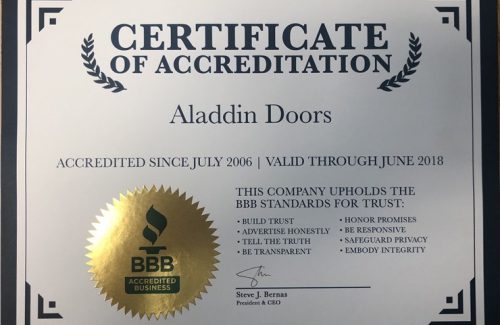 2006 certificate of accreditation award
