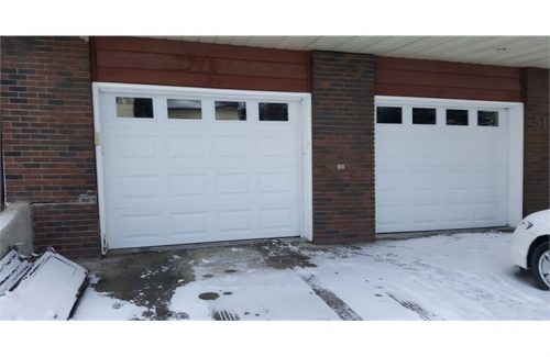 white garage doors