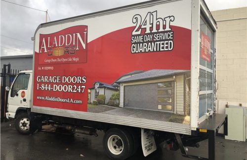 garage door truck