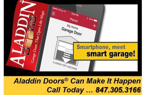 smartphone meet smart garage ad