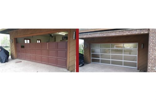 garage door replacement transformation