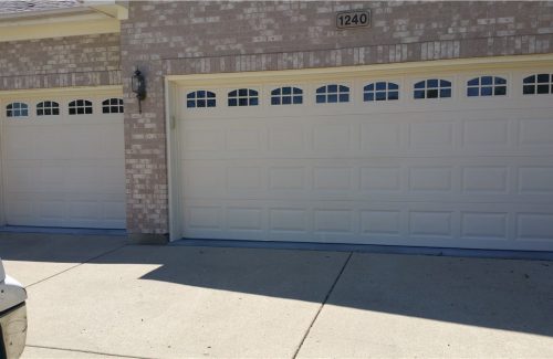 white garage doors