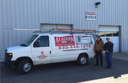 aladdin doors service truck