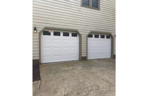 white garage doors