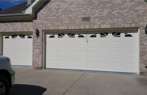 white garage doors