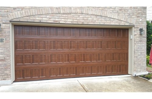 wooden garage door