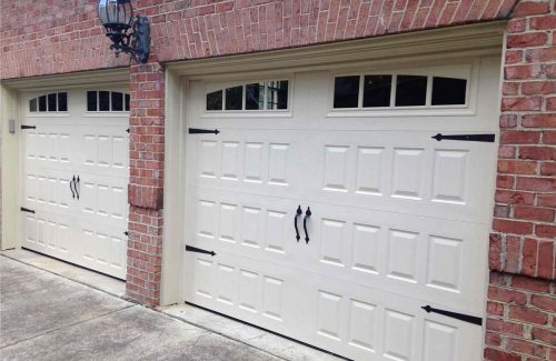 white garage doors