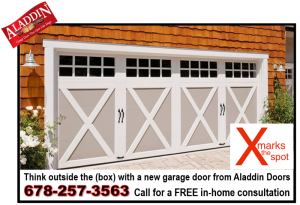 Modern X shape garage door design