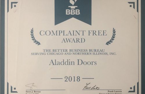 2018 complaint free award