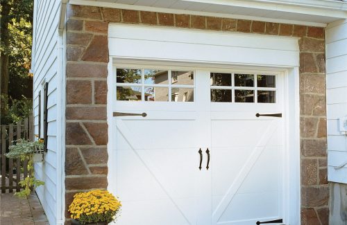 simple windowed garage door