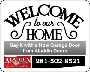 welcome to your home with new garage door graphic
