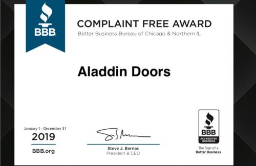 2019 bbb complaint free award