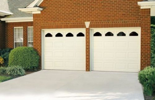 windowed garage door