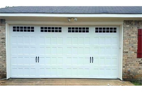 white garage doors