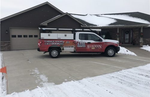 aladdin garage door service vehicle