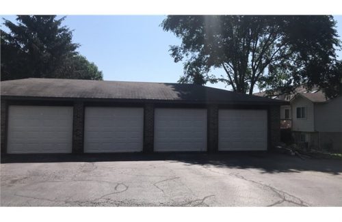 white commercial garage doors