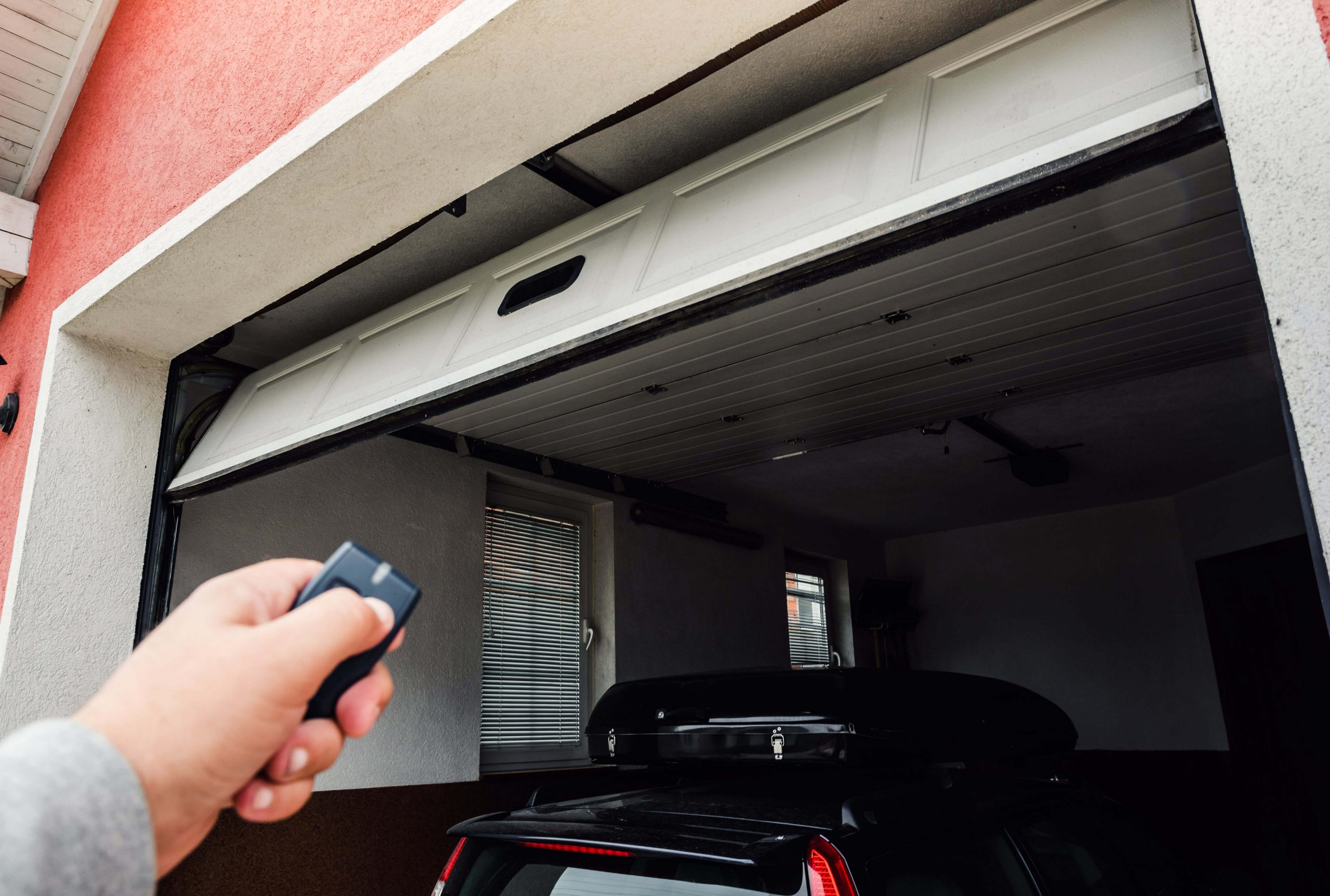 garage door closing