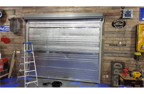 insulating garage door