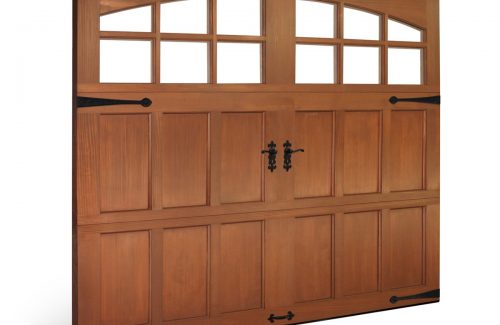 wooden garage door