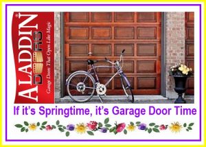 garage door displayed in the spring