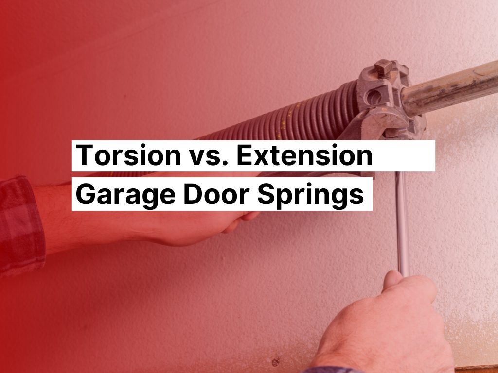 Torsion vs. Extension Garage Door Springs Aladdin Doors