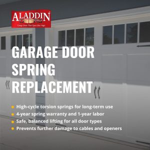 Garage Door Spring Replacement Minneapolis MN - Aladdin Doors